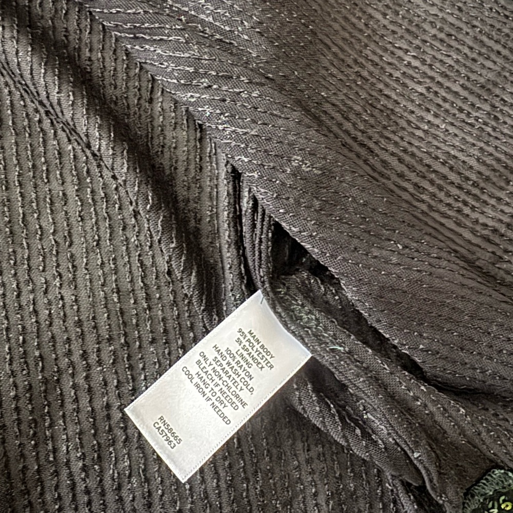 Open Edit Sequin Green Button Down Blouse - image 5